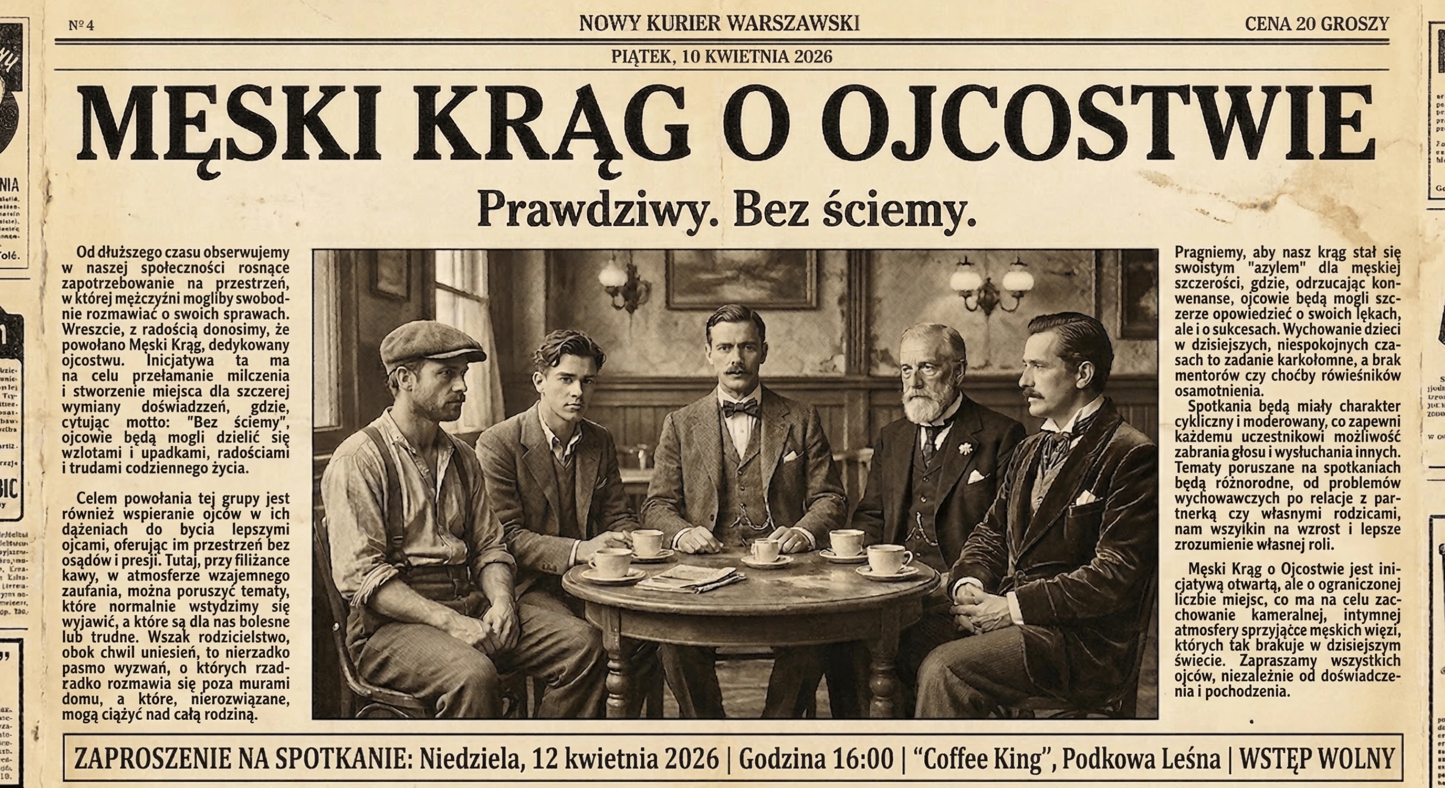 Męski Krąg o Ojcostwie – Prawdziwy. Bez ściemy.